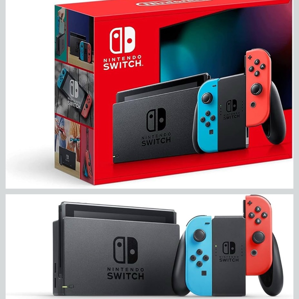 BRAND NEW UNBOXED Nintendo Switch ONE Console with Red and Blue Joy-Con